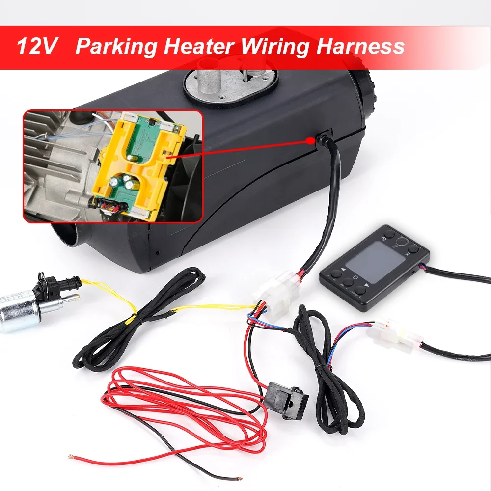 12V Universal Car Air Diesel Heater LCD Switch Control Wire Harness Controller Board Motherboard