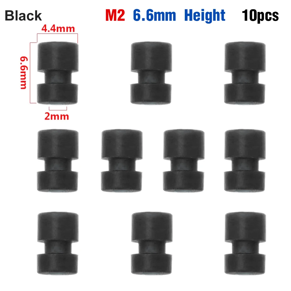 10pcs M2/M3 RC Rubber Shock Absorber Balls for F3 F4 F7 Flight Controller FPV Quadcopter Anti Vibration Soft Mount Ball