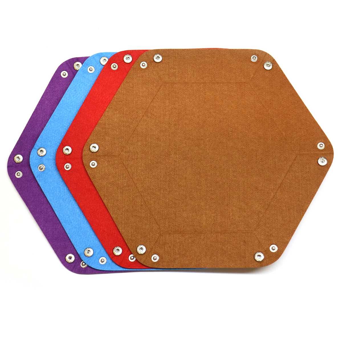 1pc conjunto de bandeja de dados dobrável bandejas de dados hexágono bandeja de rolamento de dados de feltro titular para jogos de dados como rpg e outros jogos de mesa