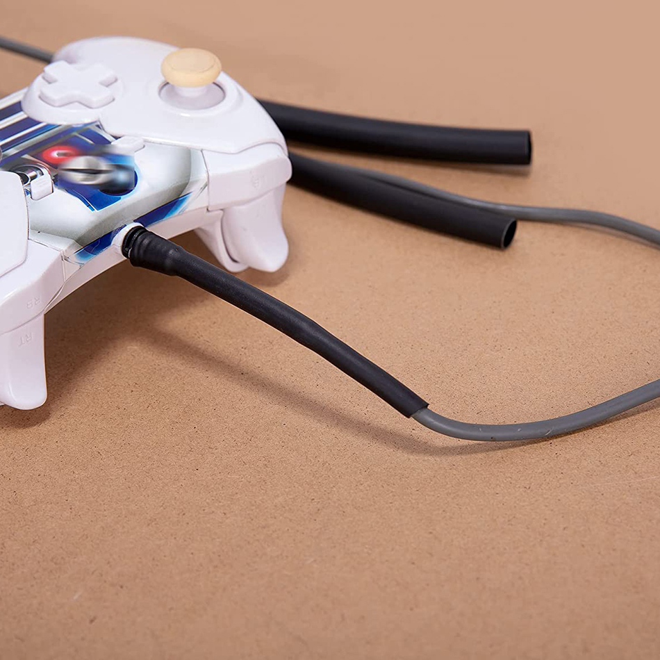 270Pcs 3:1 Shrink Dual Wall Adhesive Lined Heat Shrink Tubing Tube 6 Size 3/8",1/4",3/16",1/8",3/32",1/16" Black Red