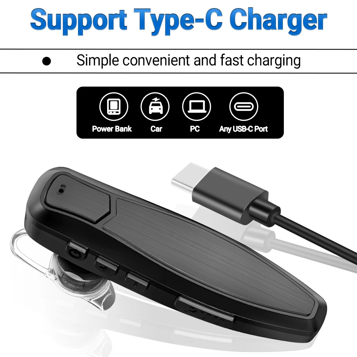 BT-E1 fone de ouvido sem fio bluetooth com carregador para quansheng uv k5 (8) k6 uv 5r plus baofeng UV-5R UV-17 BF-888S rádio