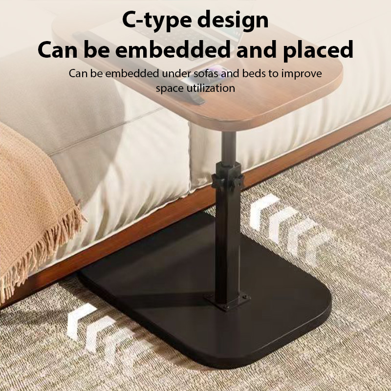 Luxury Adjustable Sofa Side Table Portable Bedside Table Rotating Coffee Table Multifunctional Laptop Table For RV Home Office