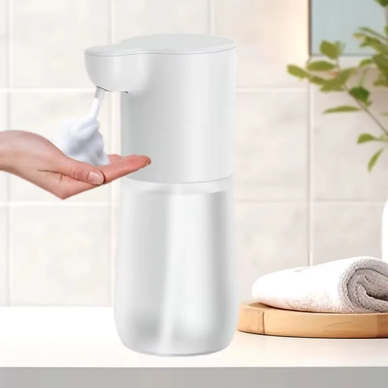 350ML Touchless Flüssigseifenspender Schaum USB Aufladbare Schaum Handwaschmaschine Maschine Badezimmer Smart Infrarot SensorSoapDispenser