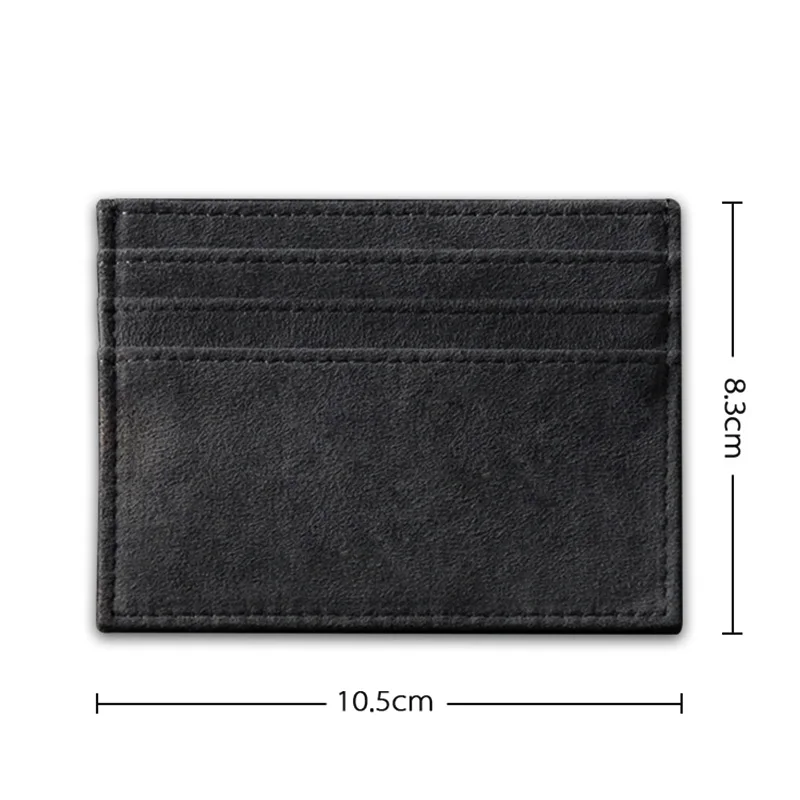 ALCANTARA ที่ใส่บัตรผู้หญิง & ผู้ชายหนังเทียมเปิดได้หรูหรากระเป๋าสตางค์บางขนาดเล็ก