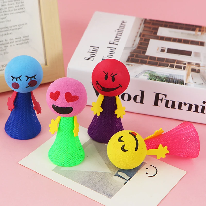 10 stks Leuke Springen Pop Lente Speelgoed voor Kinderen Verjaardagsfeestje Gunsten Behandelen Jongen Meisje Gast Geschenken School Prijs Goodie Bag vulstoffen