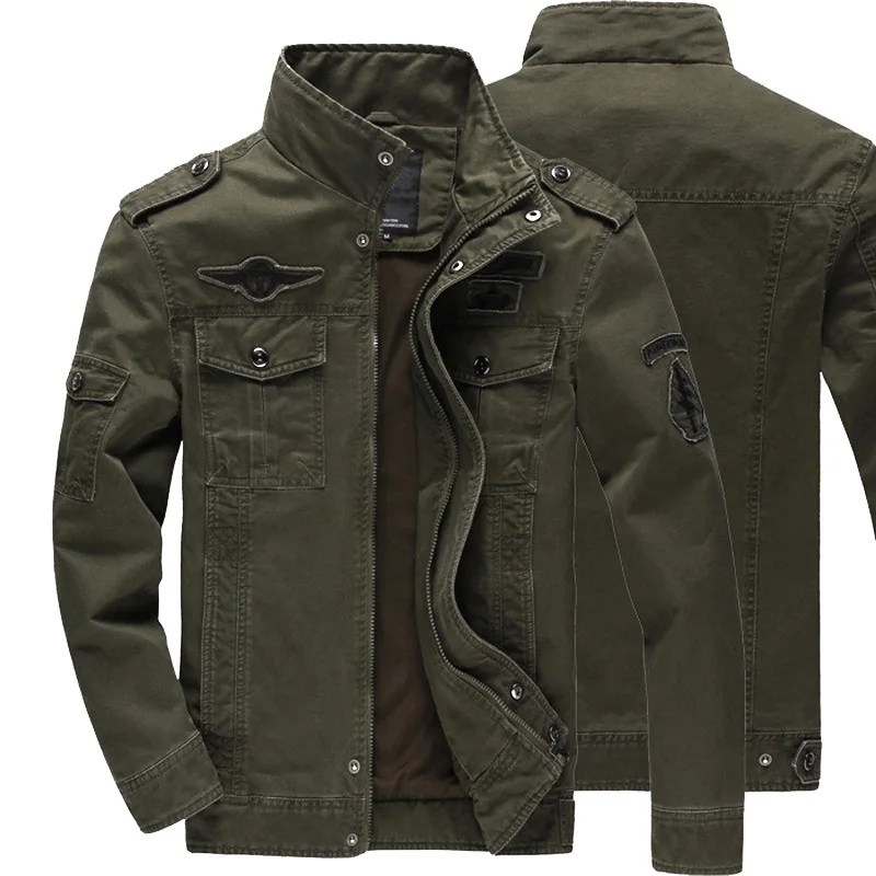 2024 nova jaqueta de algodão masculina caça selvagem à prova de vento multi-bolso jaqueta de trabalho outono casual exército verde casaco de escalada de montanha