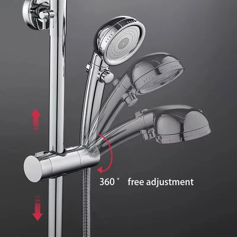 Supporto universale per soffione doccia regolabile 18 ~ 25mm ABS cromato supporto per binario doccia accessori per il bagno staffe di montaggio per doccia Univ