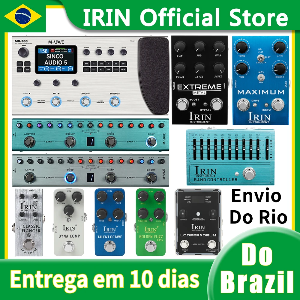 Pedal de efeitos de guitarra elétrica irin AN-41 maximum overdrive pedal selvagem overdrive distorção efeito efetor acessório de guitarra