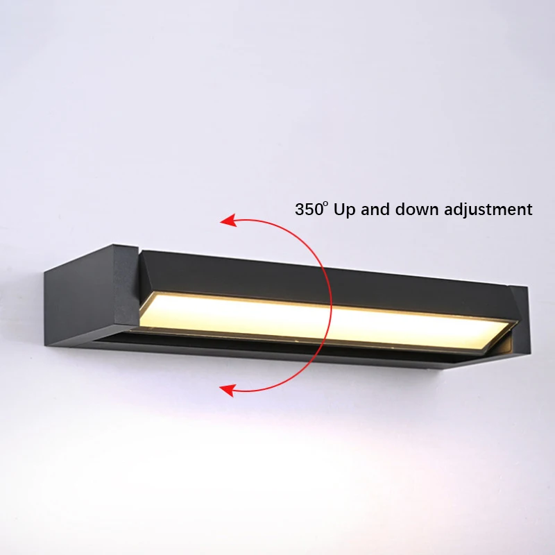 Adjustable Angle Outdoor Waterproof Wall Lamp Garden Wall Lamp Simple Aluminum Wall Lamp Exterior Wall Decoration Lighting