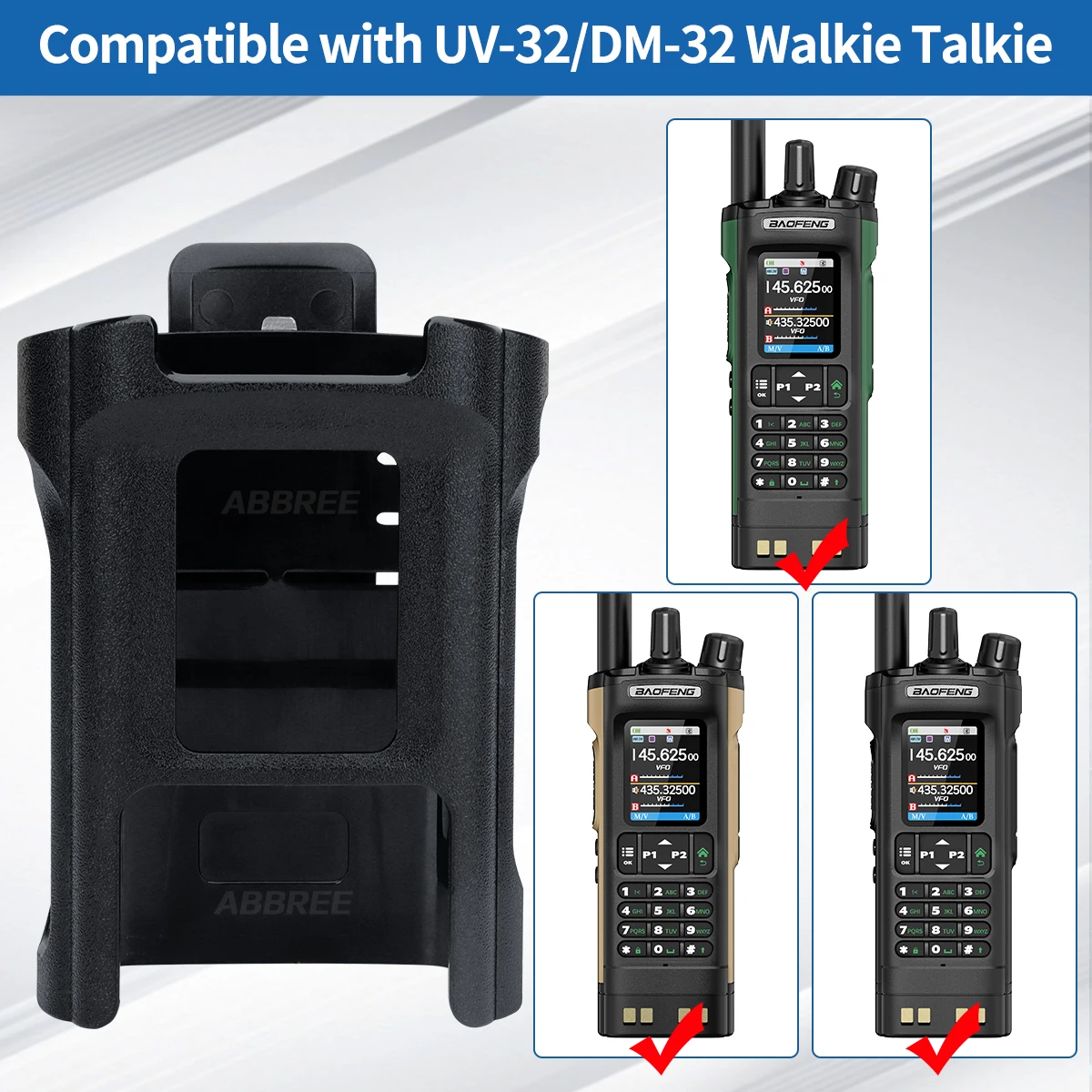 Oryginalny klips do paska Baofeng UV-32 DM-32 Walkie Talkie Etui na pasek UV32 Etui na pasek do radia dwukierunkowego DM32