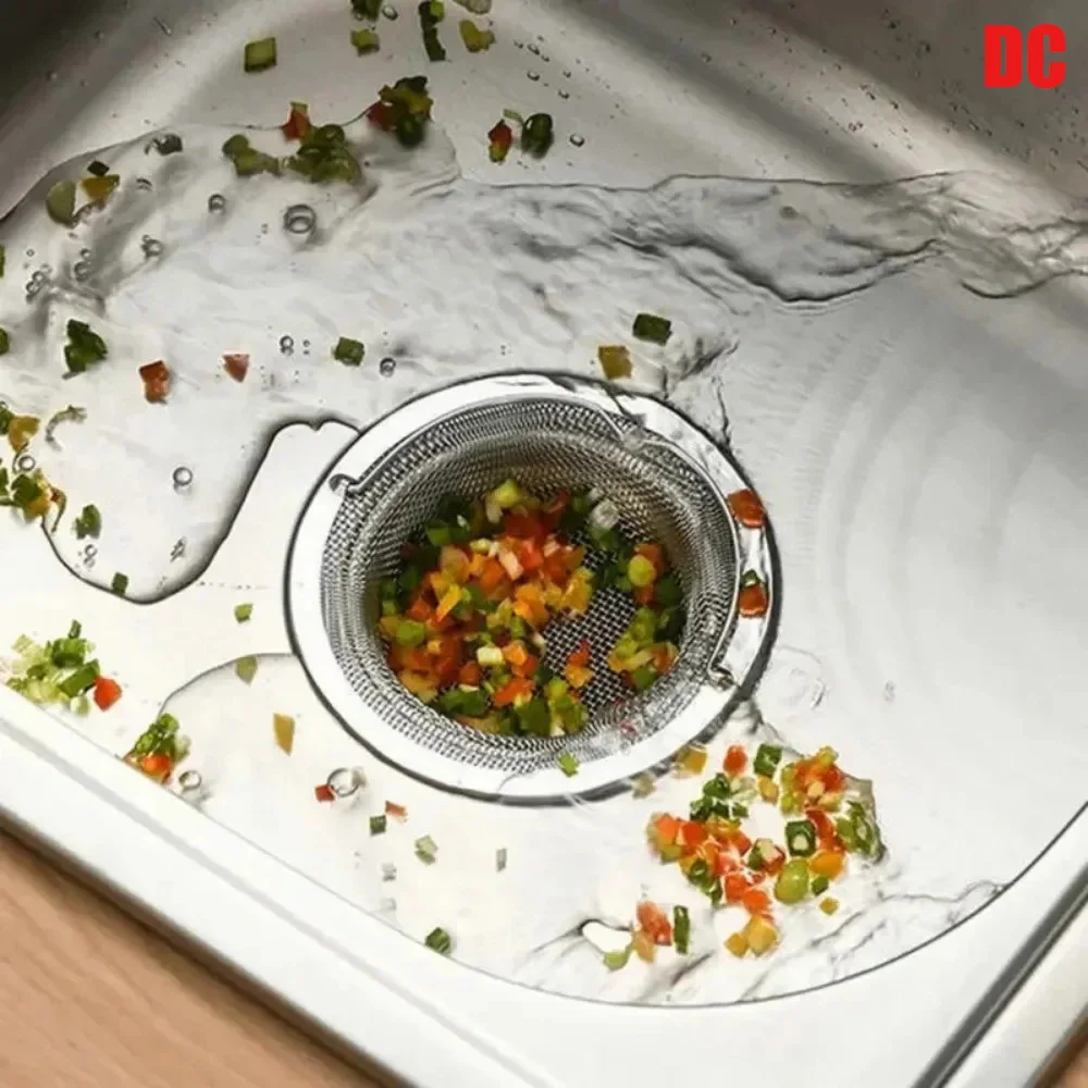 1Pc 스테인레스 스틸 주방 싱크 필터, 쓰레기 음식 잔류물/헤어 캐처, 욕조 유지