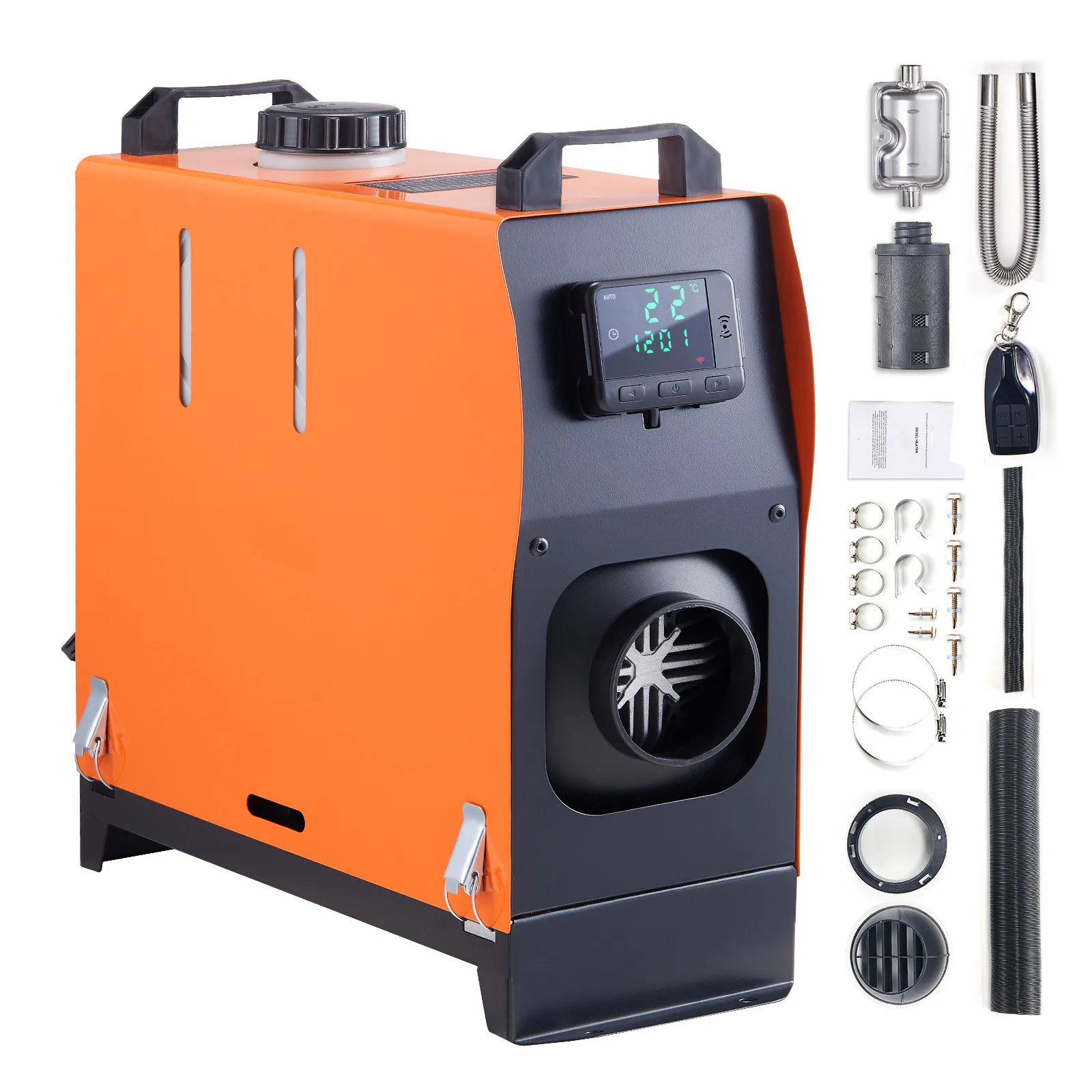 SucceBuy 8KW Aquecedor Diesel Tudo em Um Aquecedor de Ar Diesel Aquecimento Rápido Aquecedor de Estacionamento de Baixo Ruído para Caminhão Trailer Camper Van Barco