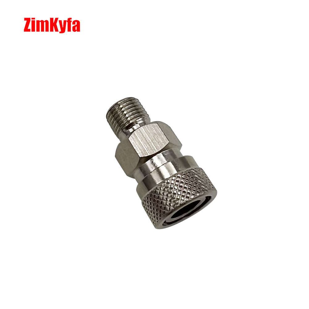 8mm Female Socket Copper Plating Quick Release Disconnect Coupler Fitting M10*1 Thread W/ PU O-ring 1 piece