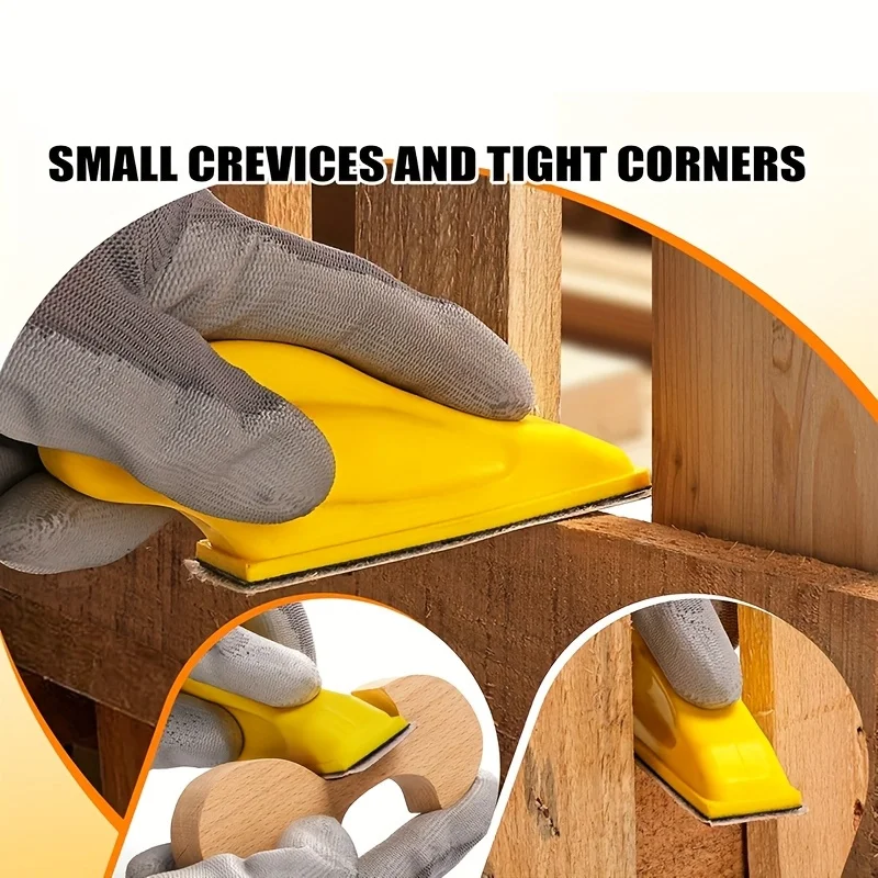 1-121Pcs DIY Hand Sandpaper Mini Sander Kit Loop Sander Paper Assorted Grit Wet Dry Hook Loop Sandpaper For Wood Projects