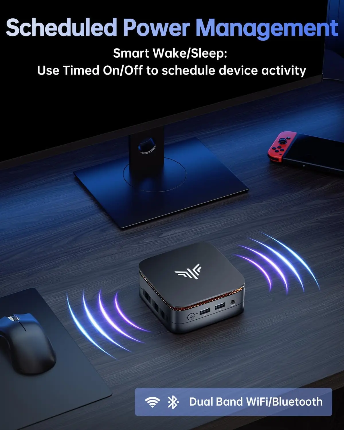 NIPOGI Mini PC Intel Alder Lake N150 16GB RAM 1TB M.2 SSD Windows11Pro WIFI6 BT5.2 Mini Desktop Computer for Home Work Business