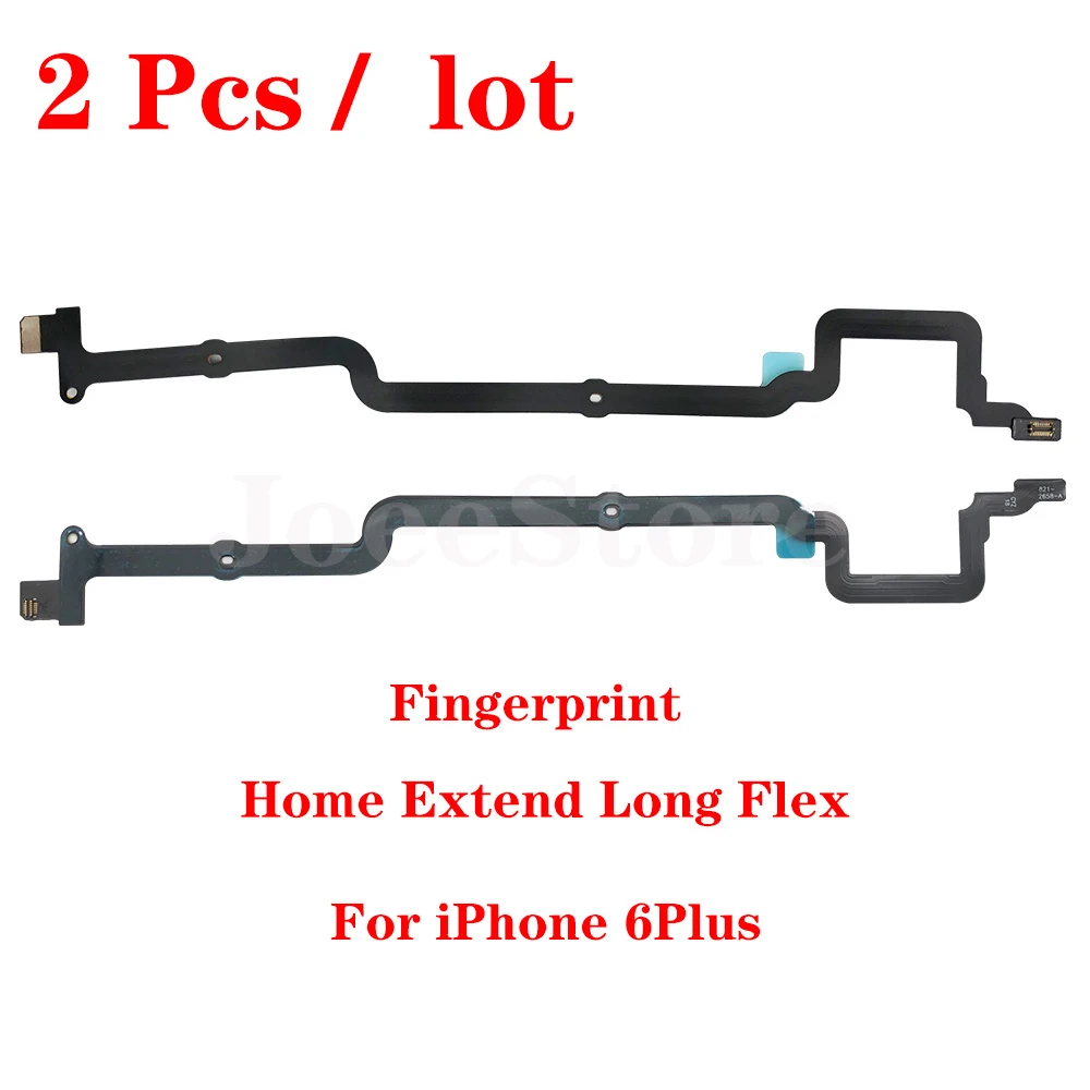 2pcs For iPhone 6 6s 7 8 plus Home Touch ID Return Fingerprint Button Motherboard Interconnect Connector Extend Flex Cable