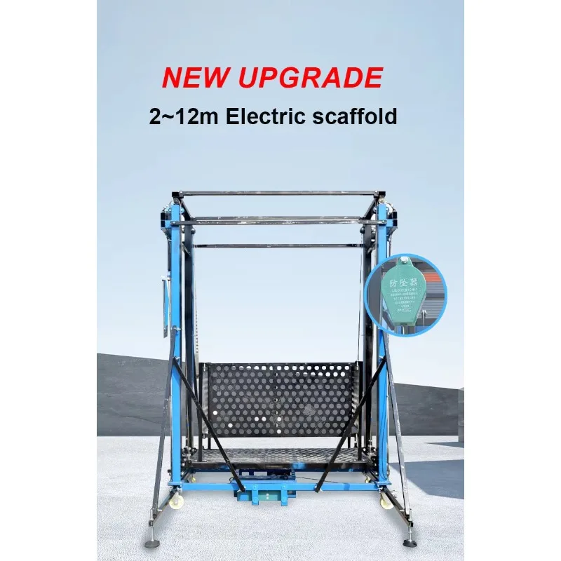 Low Profile Folding Lift Table 500KG Load Capacity Compact Design Workshop Warehouse Equipment With Safety Guard Rail