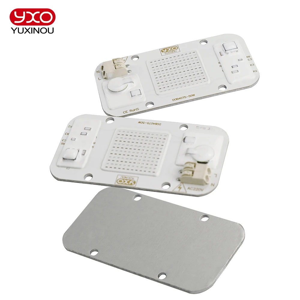 Chip de crecimiento de plantas AC 110V220V50W, chip de crecimiento de plantas LED sin conductor, IC inteligente para jardín interior, cuentas de lámpara de plantas florecientes DIY
