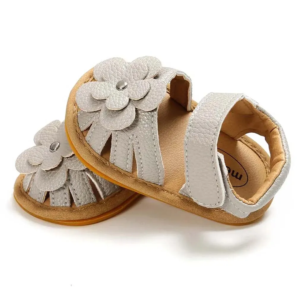 เด็กทารกหญิงชายหาดรองเท้าแตะและ Soft Sole Non-SLIP ดอกไม้เจ้าหญิงงานแต่งงานชุดรองเท้าสําหรับทารกแรกเกิด