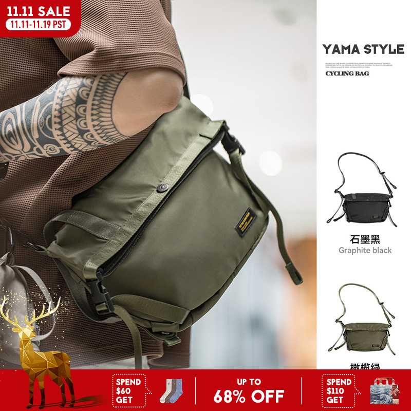 Сумка-мессенджер Maden мужская с регулируемым ремешком, многофункциональная вместительная сумочка кросс-боди для активного отдыха, походов, велоспорта, путешествий