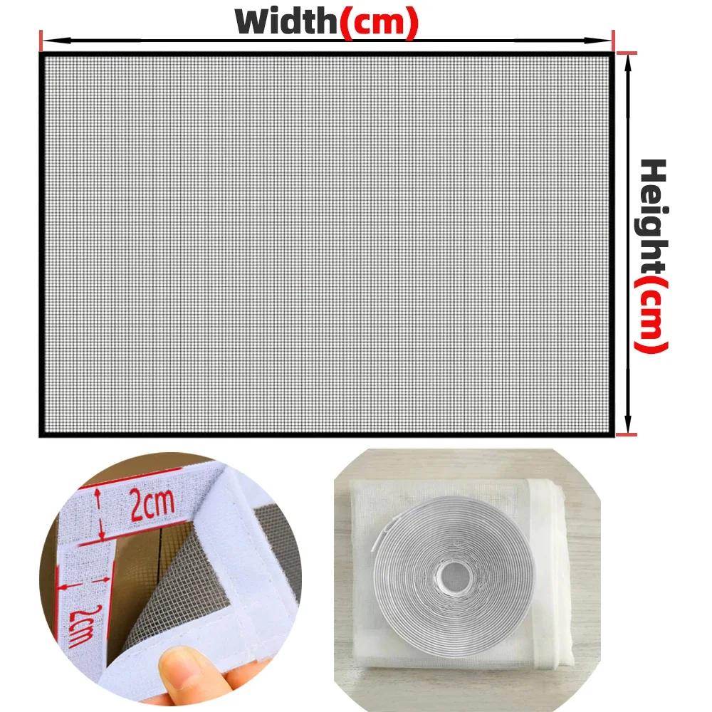 Customized Mosquito Nets for Window anti-mosquito window screens Mesh Anti Insect Air Tulle Fiberglass Mosquitoes Protection
