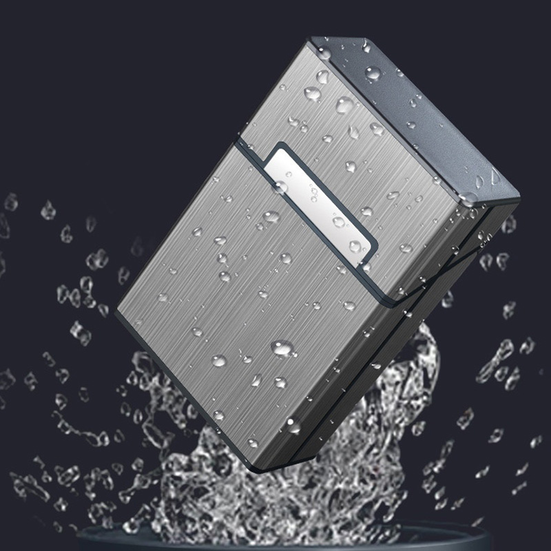 アルミ製ポータブルシガレットケース,通常のキングサイズボックス,葉巻収納容器,喫煙アクセサリー