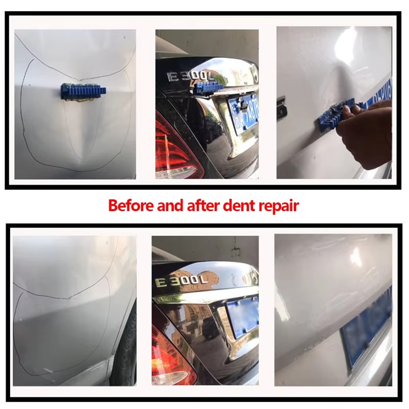 6Pcs Auto Dent Reparatur Ersatz Werkzeug Universal Paintless Dent Reparatur Klebstoff Blau Kleber Tabs Tools Kit Für Entferner Hagel pit