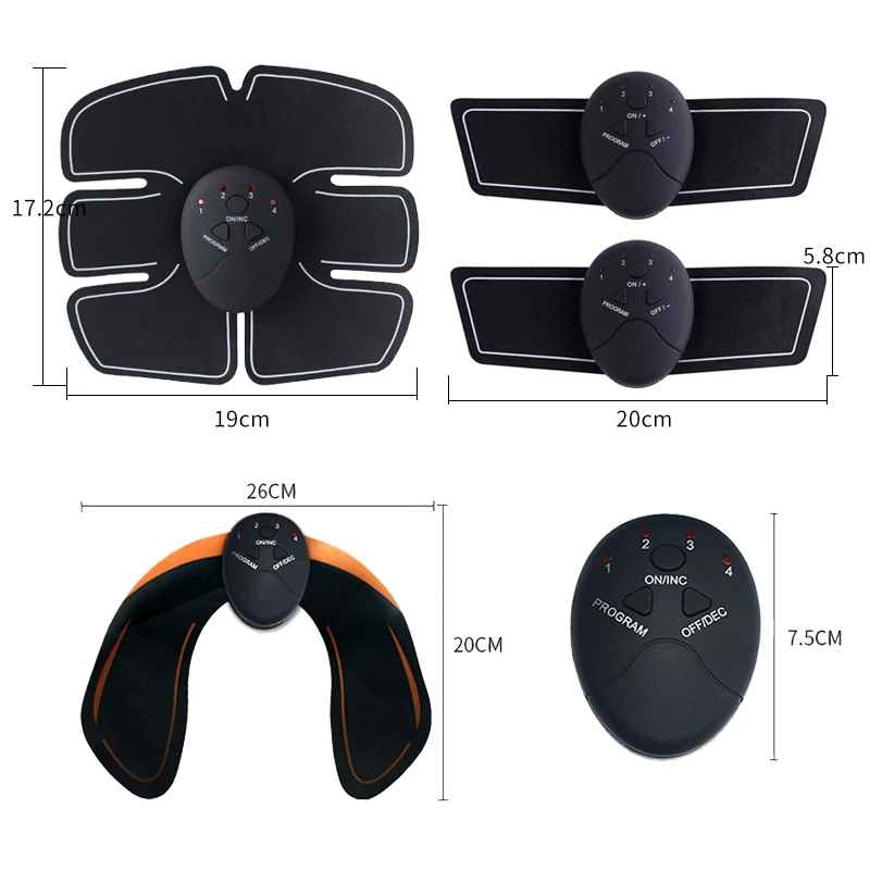 Ems abs estimulador hip trainer exercício abdominal fitness corpo emagrecimento massageador adesivos perda de peso massageador estimulador muscular