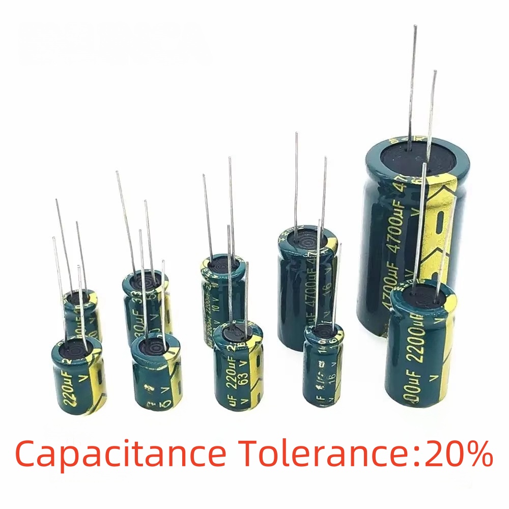 High Frequency Electrolytic Capacitor 16V 25V 35V 50V 63V 100V 400V 100UF 220UF 330UF 470UF 680UF 1000UF 2200UF Tolerance 20%