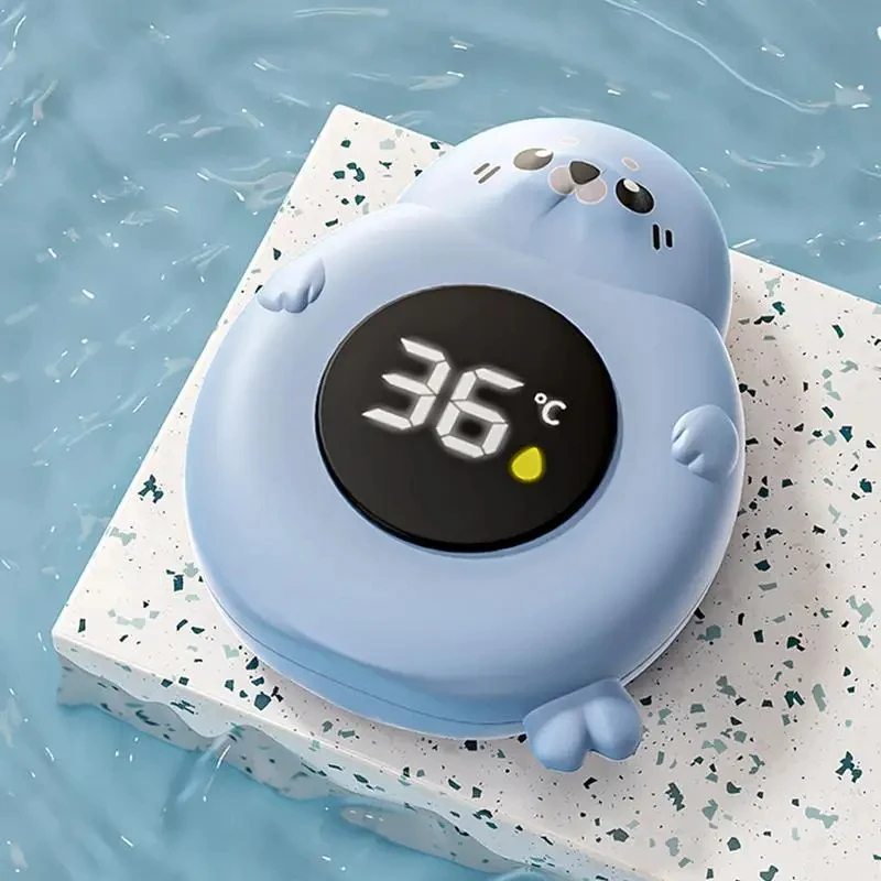 Termômetro de banho para bebês, monitor de temperatura da banheira, quente e fria, resistente à água, monitor de aviso de temperatura, sensor atualizado, display LED