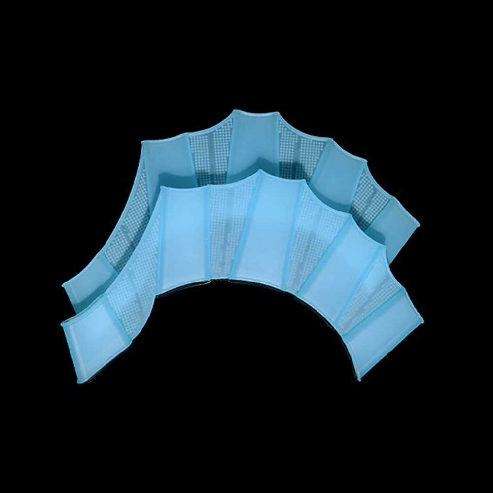 Siliconen Zwemvliezen Flipper Mannen Vrouwen Kind Zwembad Sport Professionele Training Vinger Zwemvliezen Handschoenen Peddels Uitrusting