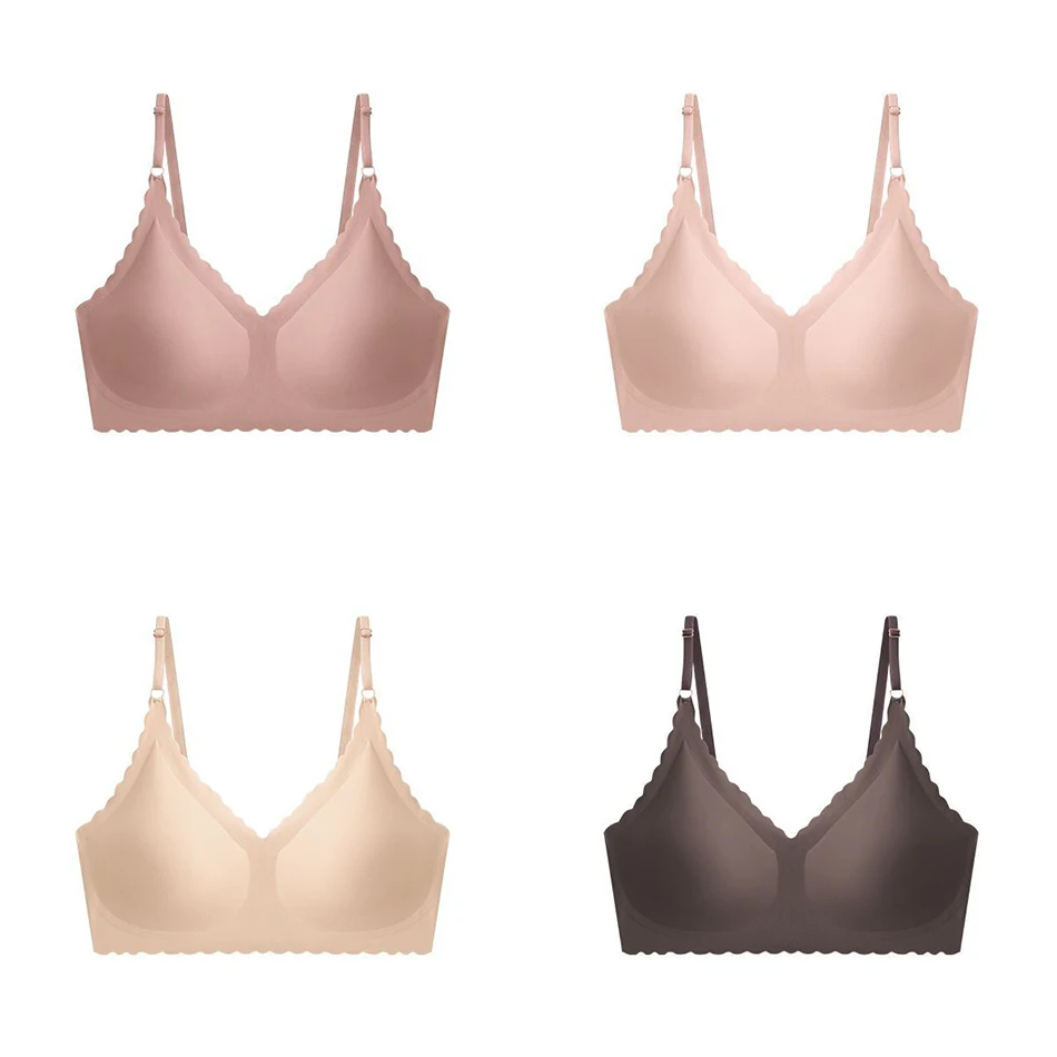 High Performance Seamless Ice Silk No Underwire Bras with Ultra Thin Material for Active Women Who Desire Comfortable and Style