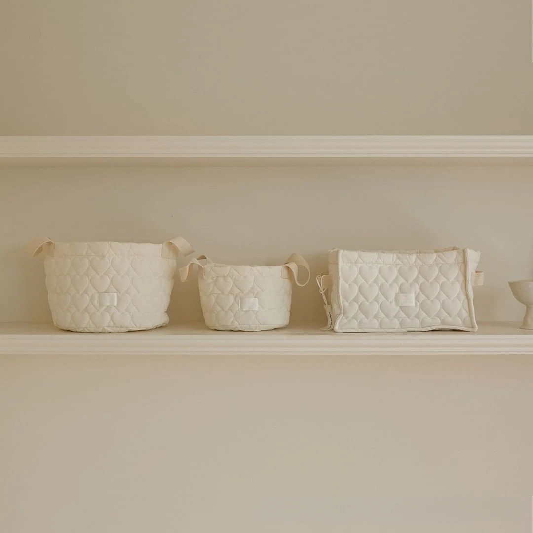 Saco de fraldas de bebê de algodão roupas brinquedos cesta de armazenamento itens do bebê organizador cama berço fralda caddy saco de armazenamento de fraldas