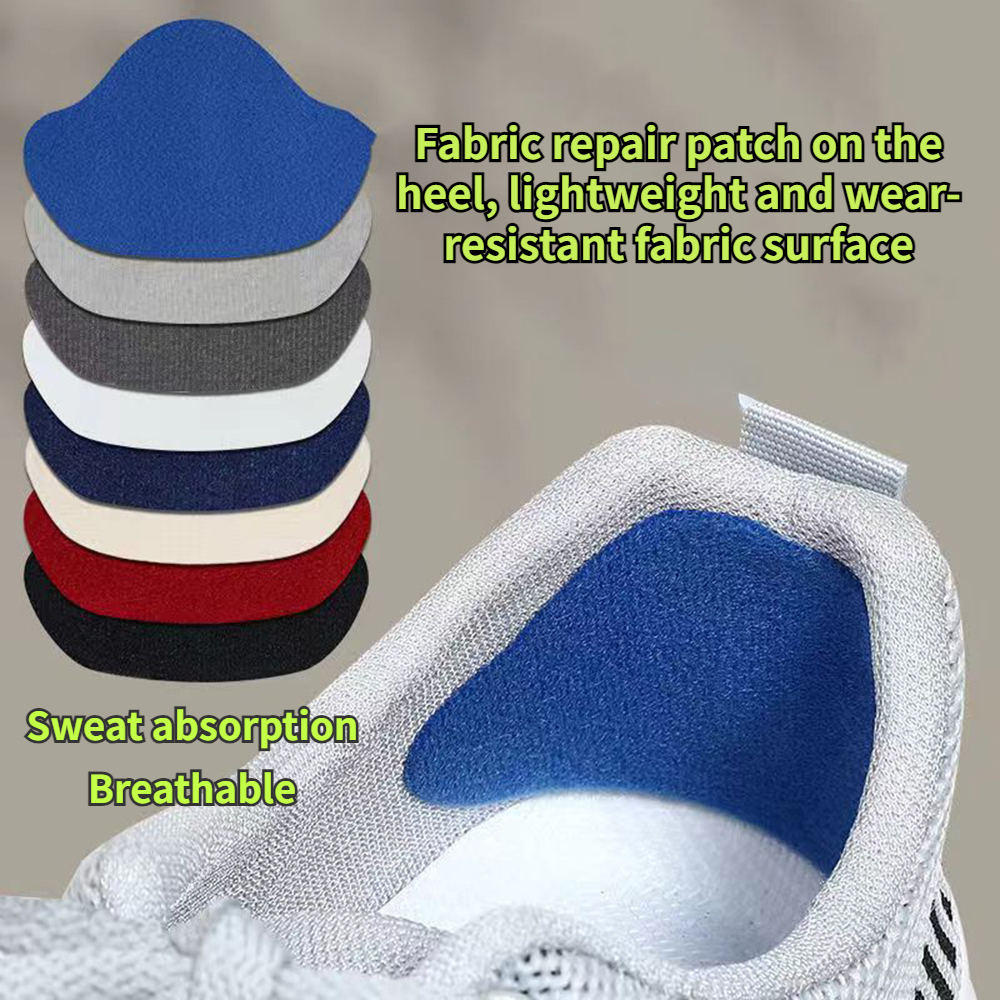 Pegatinas de reparación de zapatos deportivos, Protector de talón de gamuza, agujeros de reparación antidesgaste, parches autoadhesivos, almohadilla para plantillas, inserto para el cuidado de los pies, 4 Uds.