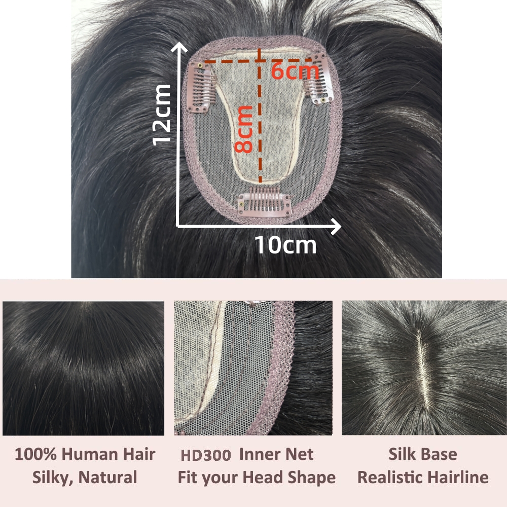 T-parte base de renda toppers de cabelo humano para mulheres com franja 3d brasileiro natural grampo na extensão do cabelo capa perda de cabelo