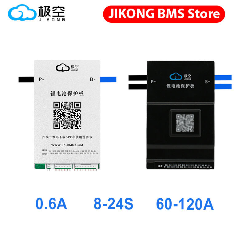 JIKONG Jk Bms Active Balance Bms 8S 12S 13S 14S 16S 17S 20S 24S Smart Bms 60A 80A 100A 150A 200A 600A Lifepo4 li-ion аккумулятор лто