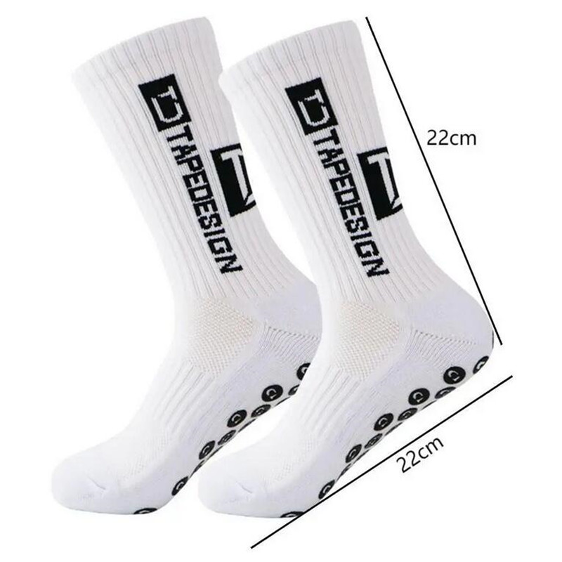 TAPEDESIGN Nuevos calcetines de fútbol antideslizantes Calcetines deportivos de ciclismo antideslizantes de media pantorrilla