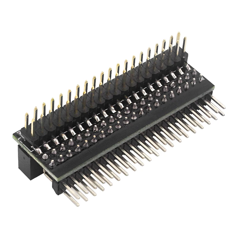 Raspberry Pi 40-контактный удлинитель GPIO, двухрядный удлинитель с прямым углом для Pi 4B 3B + 3B Zero 2 Вт