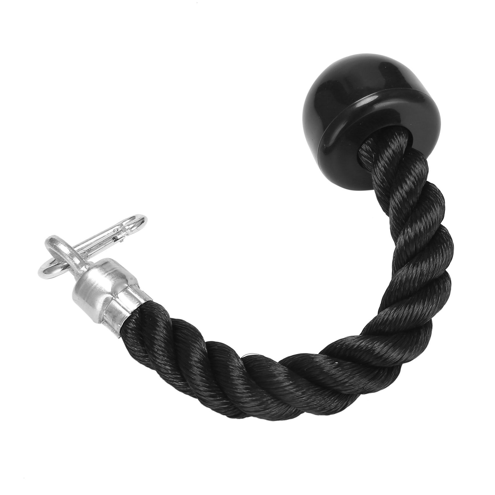 Heavy Duty Tricep Pull Down Single Rope com Snap Hook, Máquina de cabo de fixação de fitness, Pulldown Rope para Home Gym