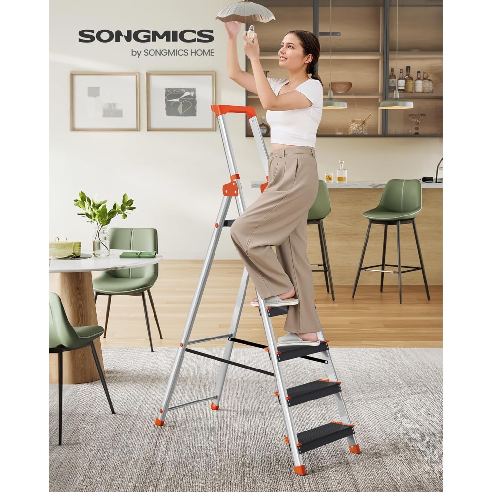 6, Aluminio com Profundo 12 cm, Dobrável, Banja y Tortas Antislizantes, Carga