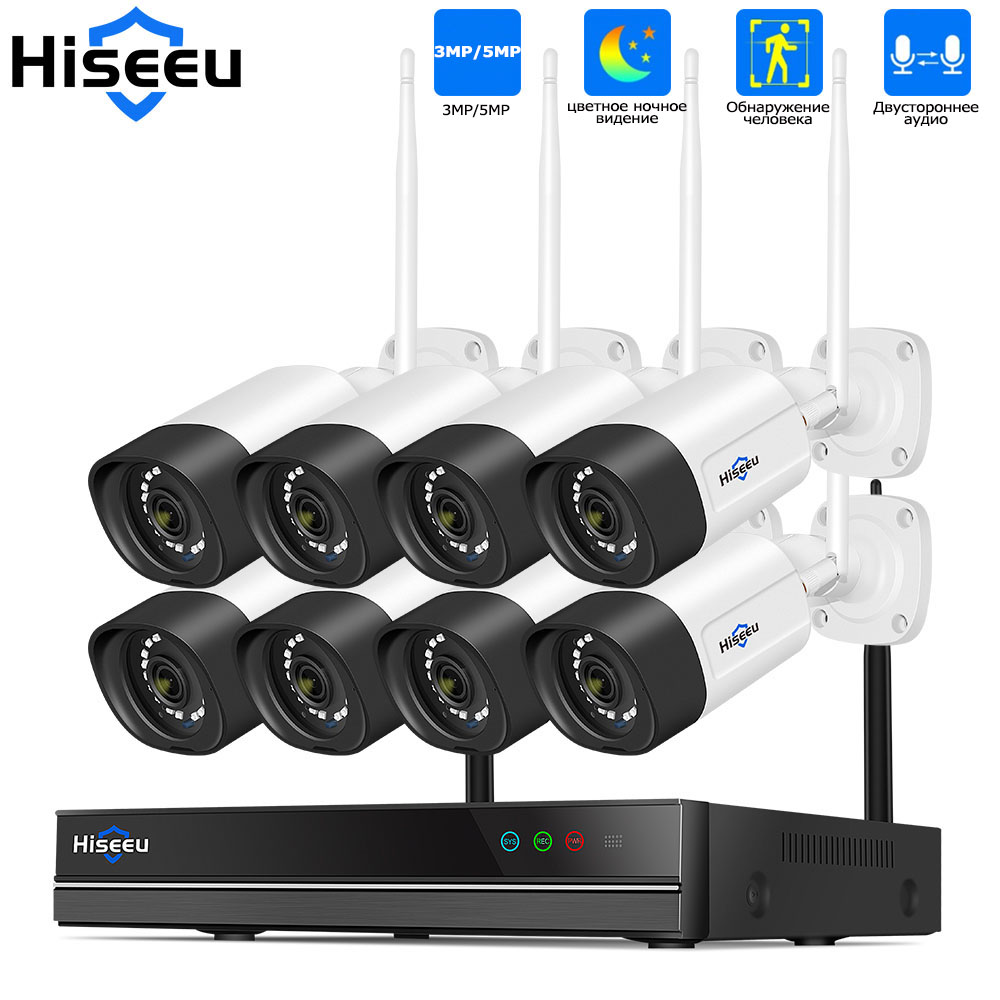 Hiseeu 3/5MP Wi-Fi Комплект системы