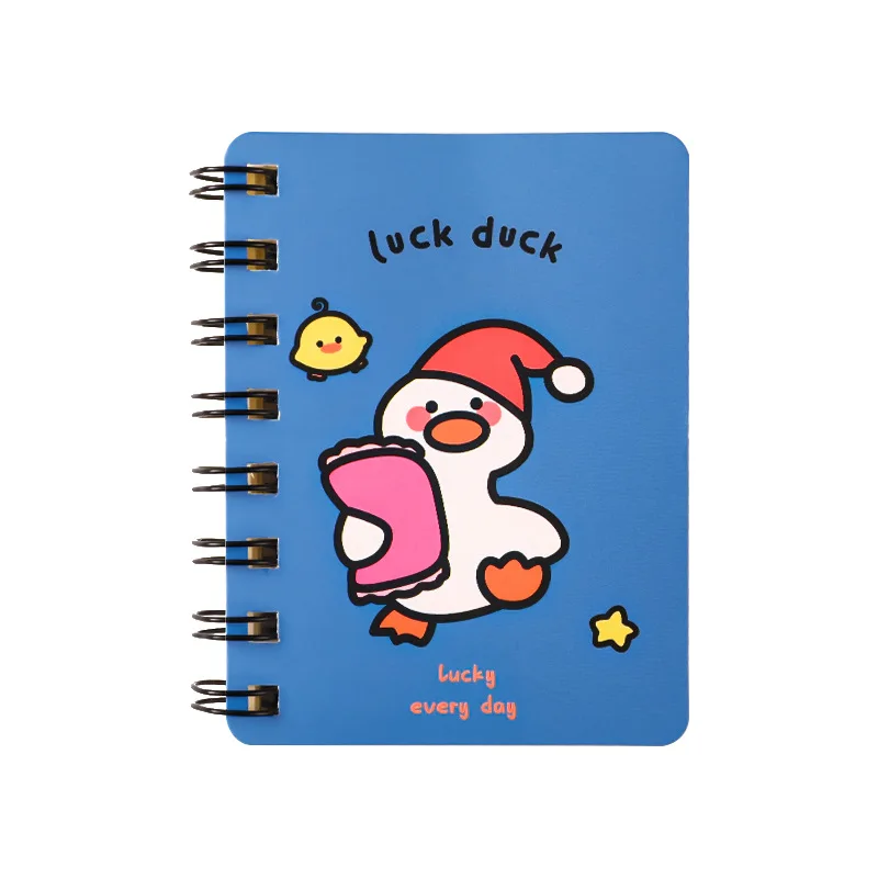 Mini Blank Notebook Study Office Pocket Notepad A7 Small Coil Book Travelers Notebook  Kawaii Cartoon