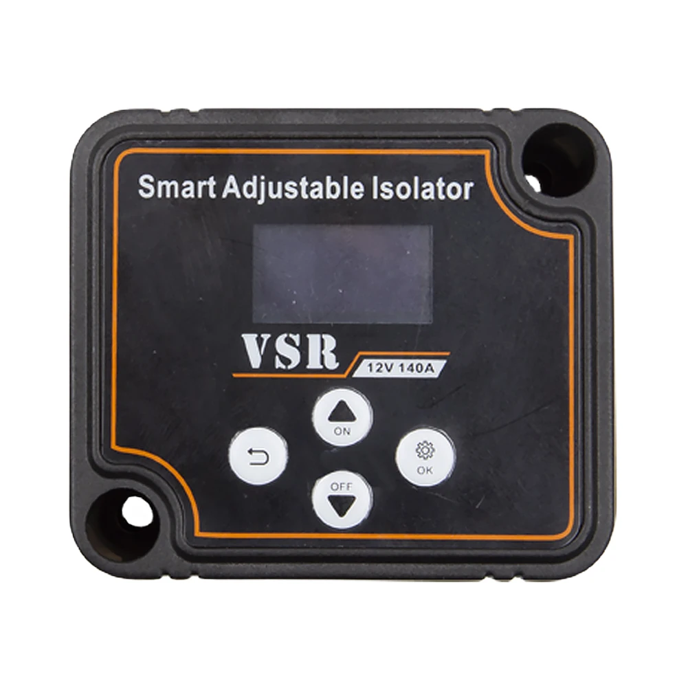 Aislador inteligente de batería Dual de 12V y 140A, pantalla LCD, relé de coche VSR, configuración de voltaje, relé sensible de voltaje Digital para Camper, coche, RV