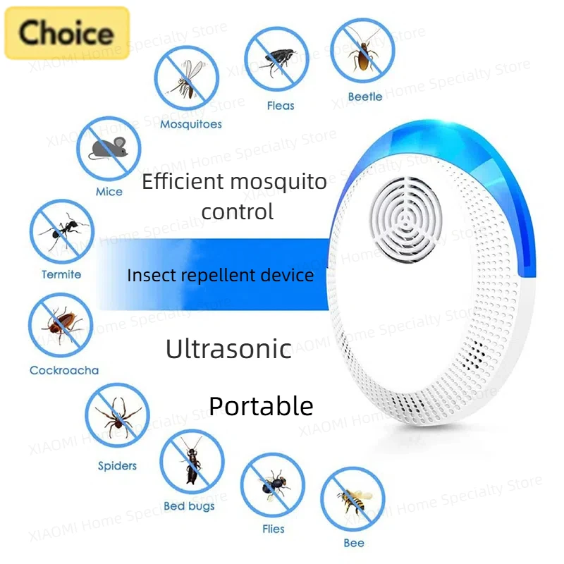 Safe Ultrasonic Pest Repellents Mouse Cockroach Mosquito Insect Repeller Essential Summer Pest Exterminato Pest Reject Repellent