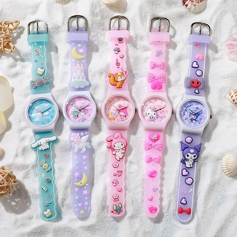Kawaii élève Anime enfants montre 3D étudiant bracelet en gel de silice montre à quartz