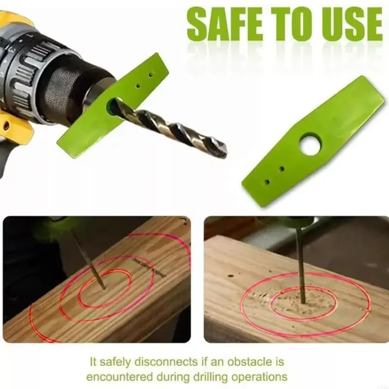 Portable Drill Hole Positioning Tool With LED Light No Blocking Viewing Drill Bit Hole For Home Furniture Assembly