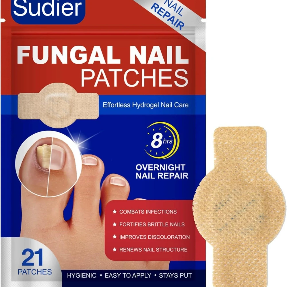 21/32Pcs Fungal Nail Patches Toenail Fungus Treatment Patch Discolored Ingrown Nail Repair Sticker Pedicure Foot Care Tools