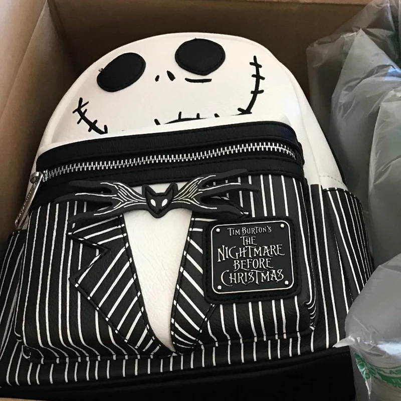 Disney Der Albtraum Vor Weihnachten Jack Skellington Mini Rucksack für Frauen Halloween Dekorative Rucksack