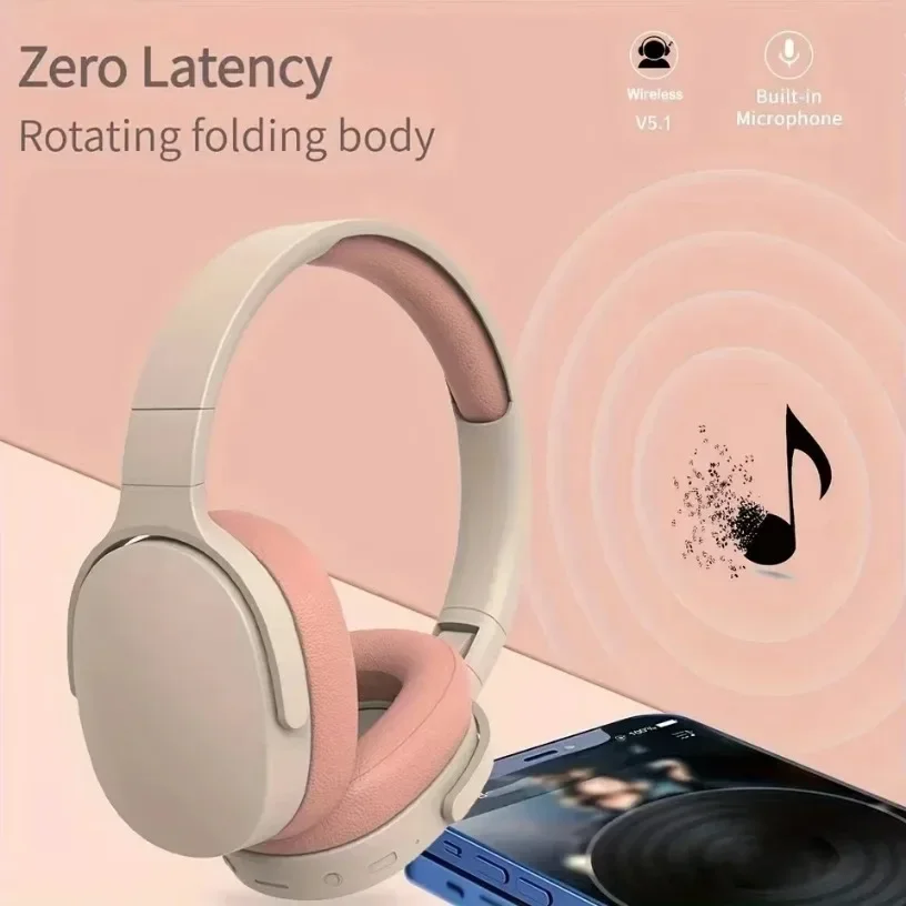 Moda alta fidelidade fones de ouvido estéreo verdadeiro esportes com fones tf/aux leitor música com microfone sem fio bluetooth fones sobre a orelha