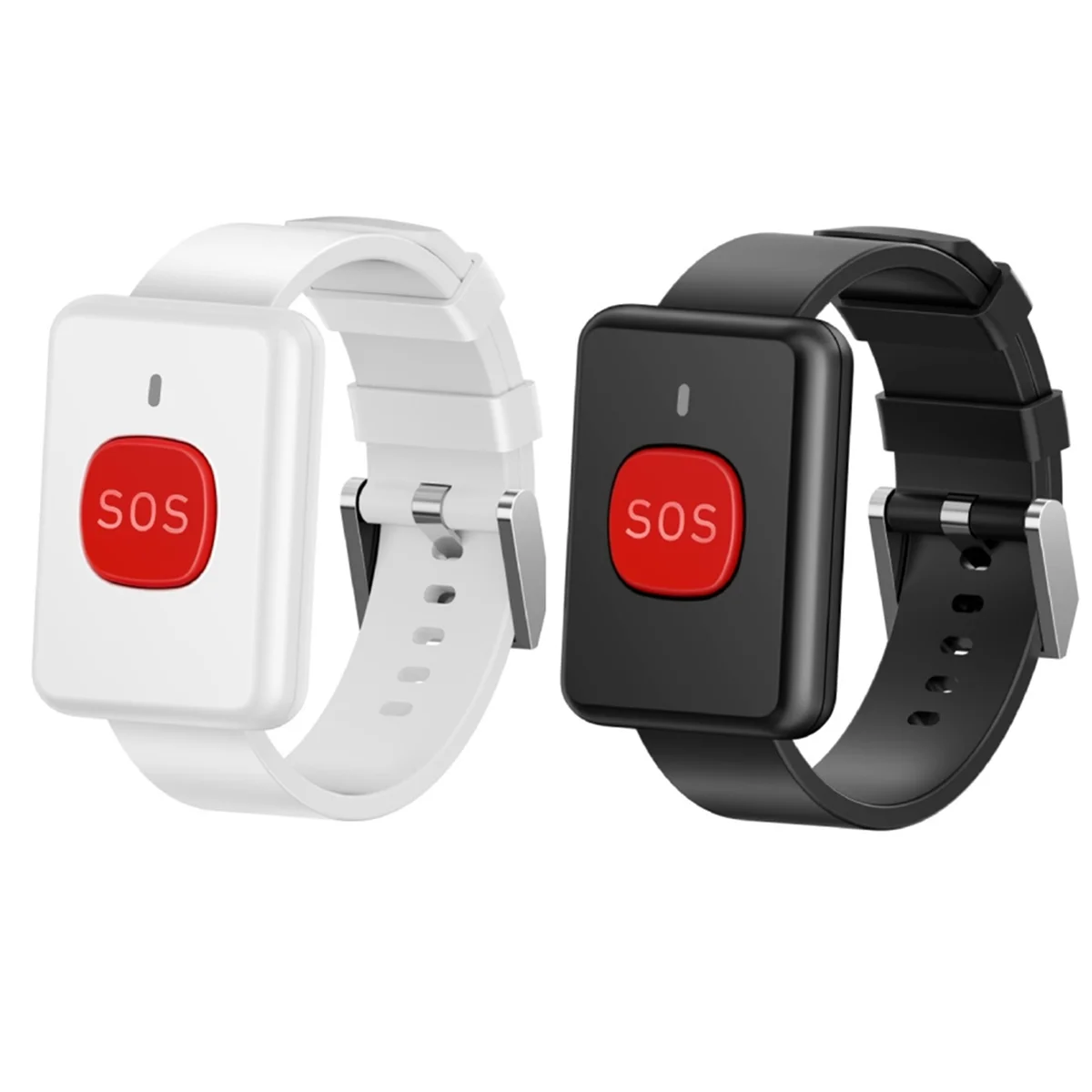 Buscapersonas para personas mayores A71P para vivir solo, buscapersonas remoto con alarma de emergencia de un botón para personas mayores, botón inalámbrico estilo reloj SOS